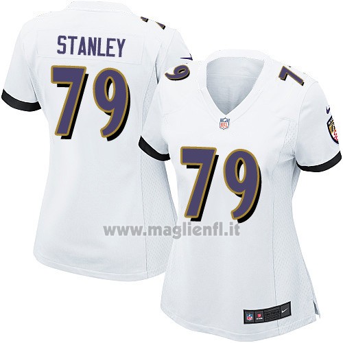 Maglia NFL Game Donna Baltimore Ravens Stanley Bianco